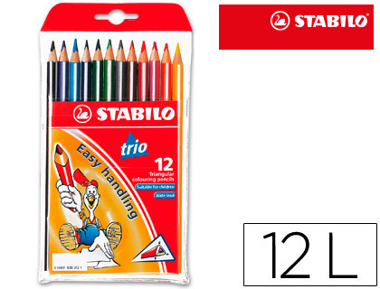 12 lápices de colores Stabilo Trio